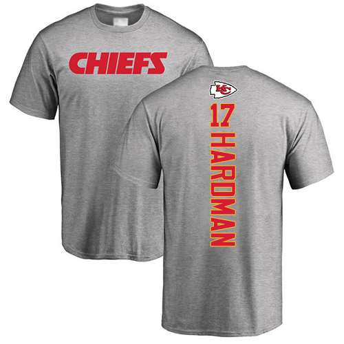 Men Kansas City Chiefs #17 Hardman Mecole Ash Backer T-Shirt